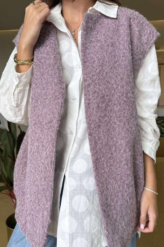 Made in Italy Norbury Gilet Mauve